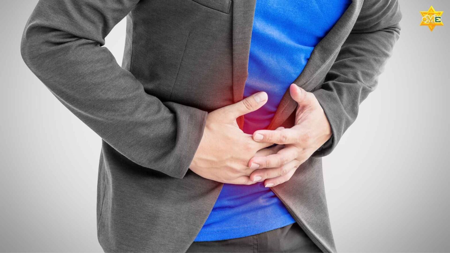 Hình minh họa vị trí và triệu chứng đau dạ dày ở người trưởng thành